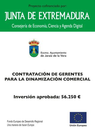 Imagen Concesión de subvención para contratación de gerentes para la dinamización comercial