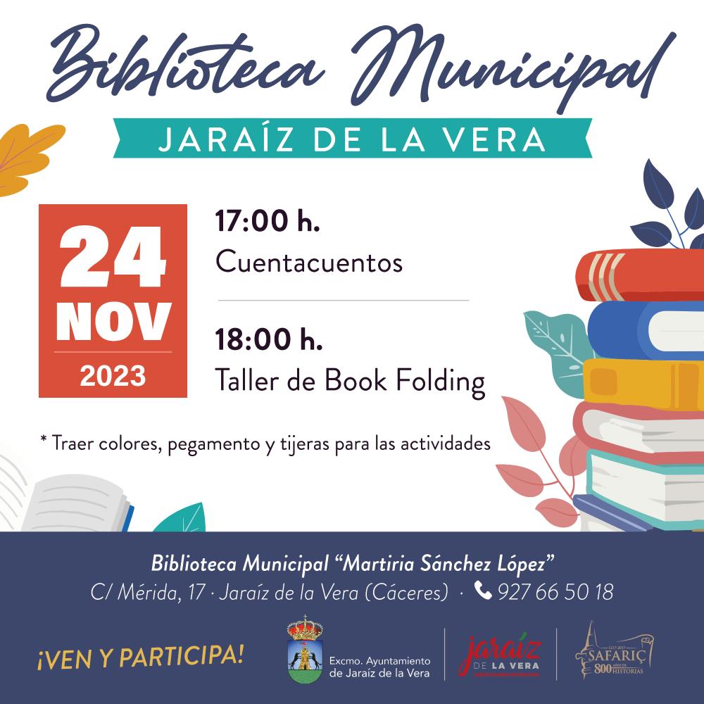 Imagen Cuentacuentos y taller de Book Folding en la Biblioteca municipal