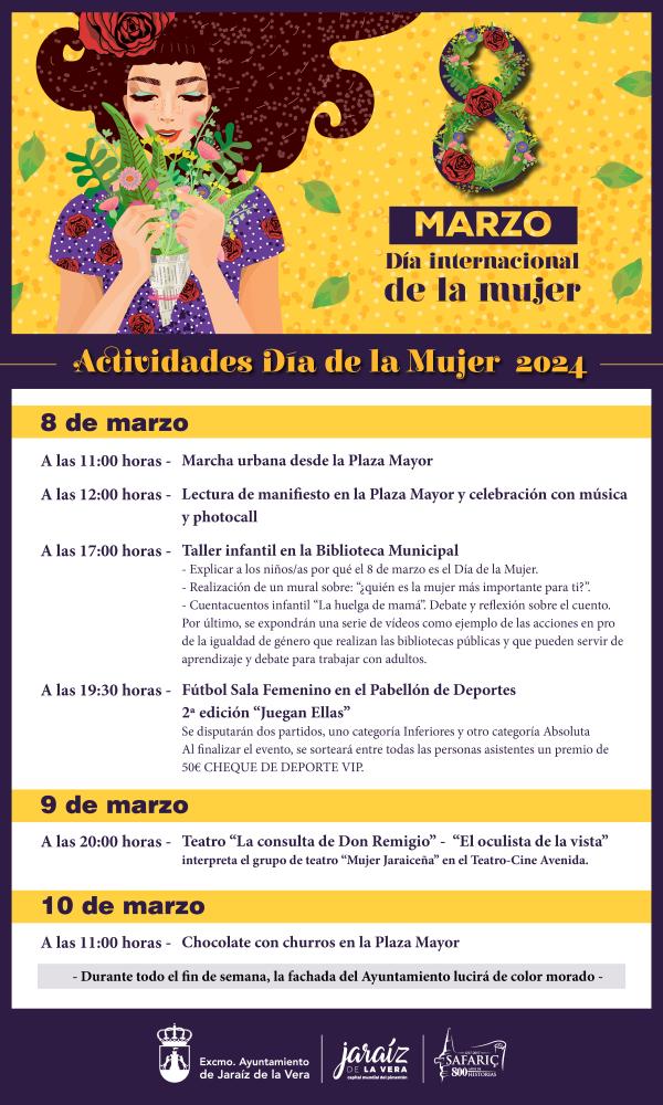 Imagen Actividades con motivo del 8 de marzo - Día de la Mujer 2024