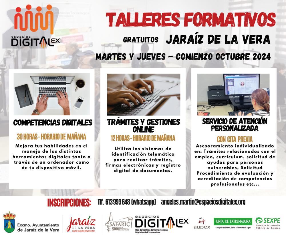 Imagen Espacios Digitalex - Talleres formativos gratuitos