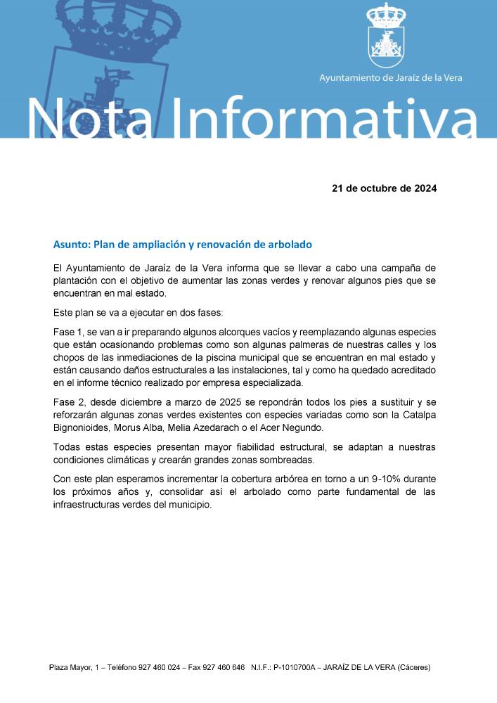 Imagen Plan de ampliación y renovación de arbolado