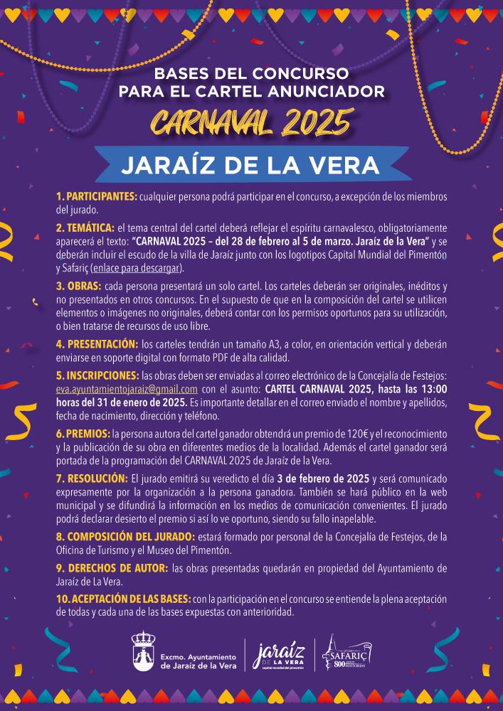 Imagen Concurso del cartel anunciador del Carnaval 2025