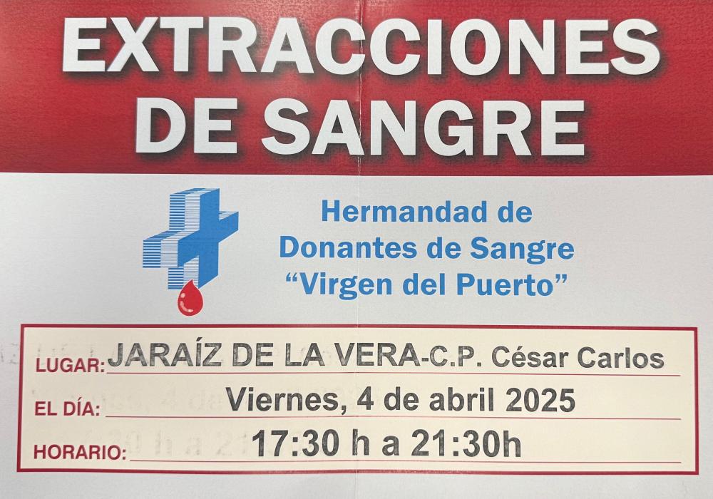 Imagen Donación de sangre en Jaraíz de la Vera