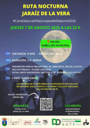 Imagen Ruta nocturna Jaraíz de la Vera