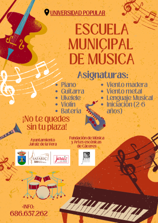 Imagen Inscripción en la Escuela Municipal de Música