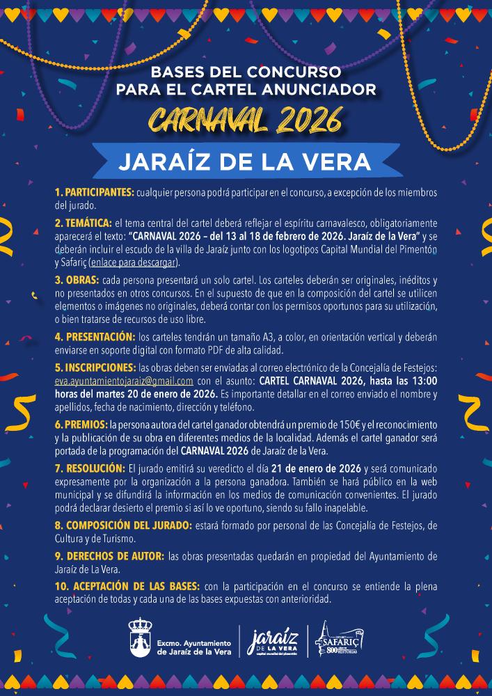 Imagen Concurso del cartel anunciador del Carnaval 2026