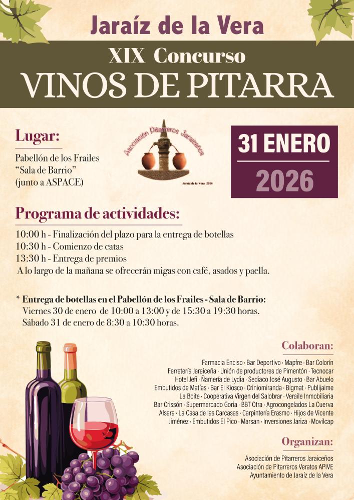 Imagen XIX Concurso de vinos de pitarra