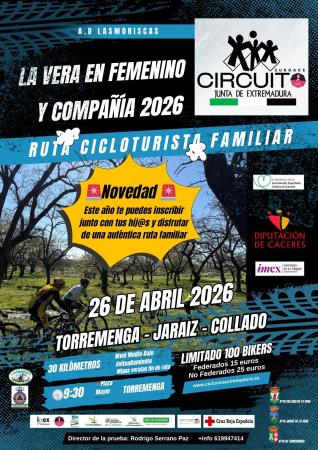 Imagen La Vera en femenino y compañía 2026 - Ruta cicloturista familiar
