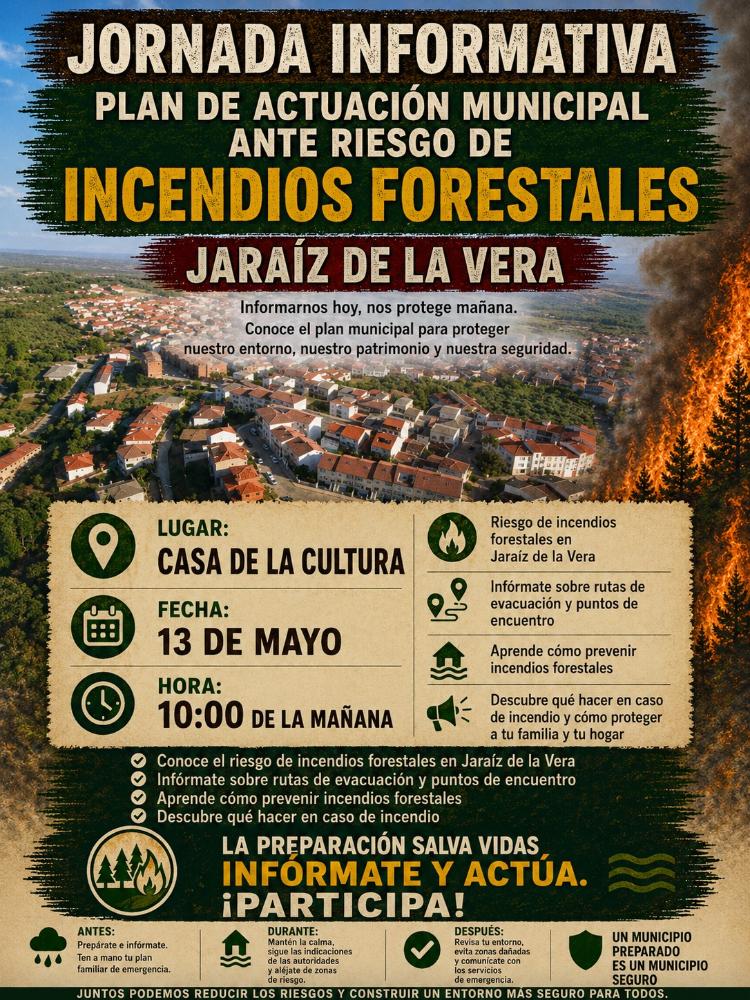 Imagen Jornada Informativa - Plan de Actuación Municipal ante riesgo de incendios forestales