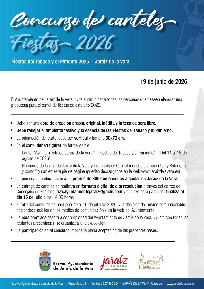 Imagen Concurso de carteles - Fiestas 2026