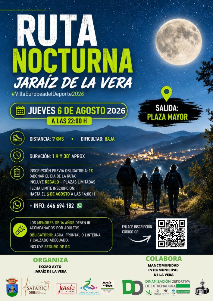 Imagen Ruta nocturna Jaraíz de la Vera