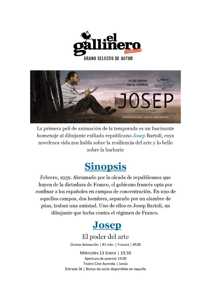 Imagen CINE CLUB EL GALLINERO - 13 DE ENERO DE 2021